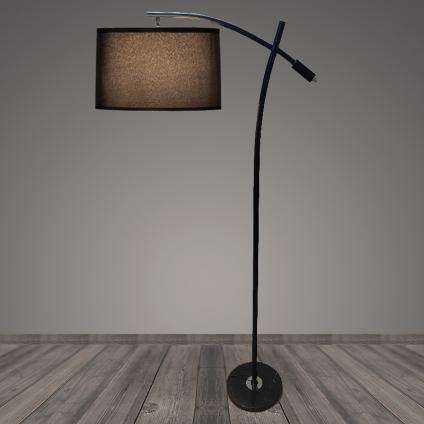 Торшер T2183 BK черный/черный абажур 1x40W E27 h1600, BTH